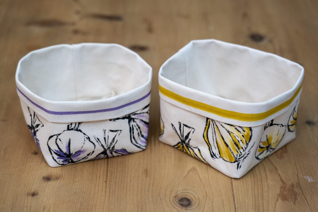 Cestini per pane disegno aglio