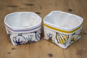 Cestini per pane disegno aglio